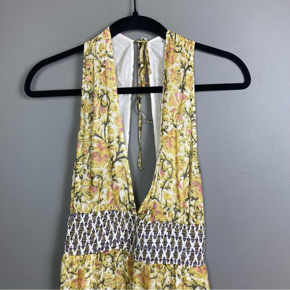 Free People jumpsuit XS Maria NWT REVOLVE soft yellow white breathable gauzy - Picture 4 of 10